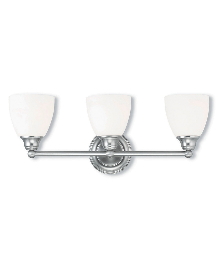 Livex Lighting Livex Somerville 3-light Brushed Nickel Bath-light