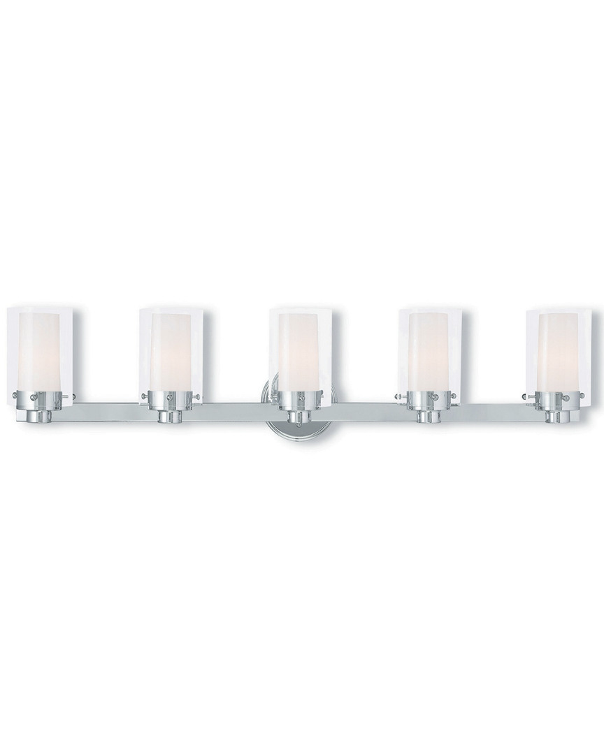 Livex Lighting Livex Manhattan 5-light Polished Chrome Bath-light