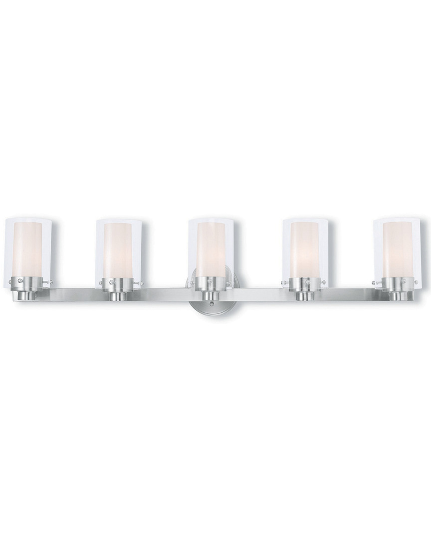 Livex Lighting Livex Manhattan 5-light Brushed Nickel Bath-light