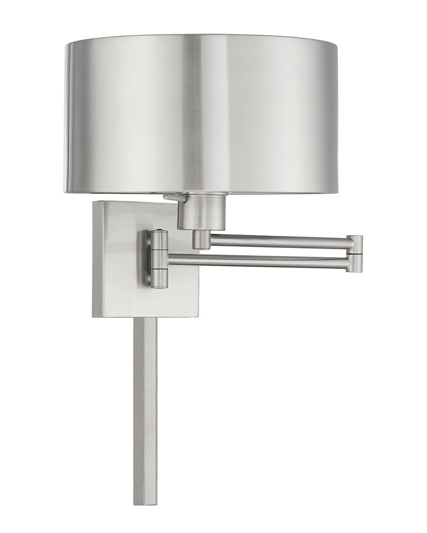 Livex Lighting Livex 1 Lt Brushed Nickel Swing Arm Wall Lamp