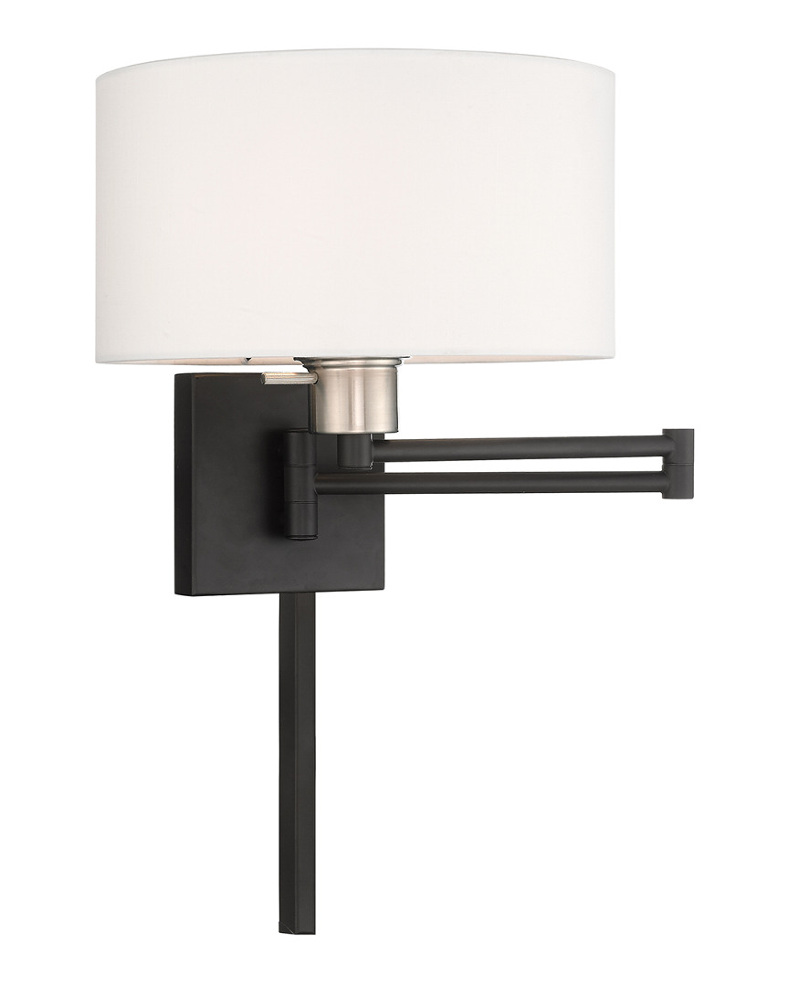 Livex Lighting Livex 1 Lt Black Swing Arm Wall Lamp