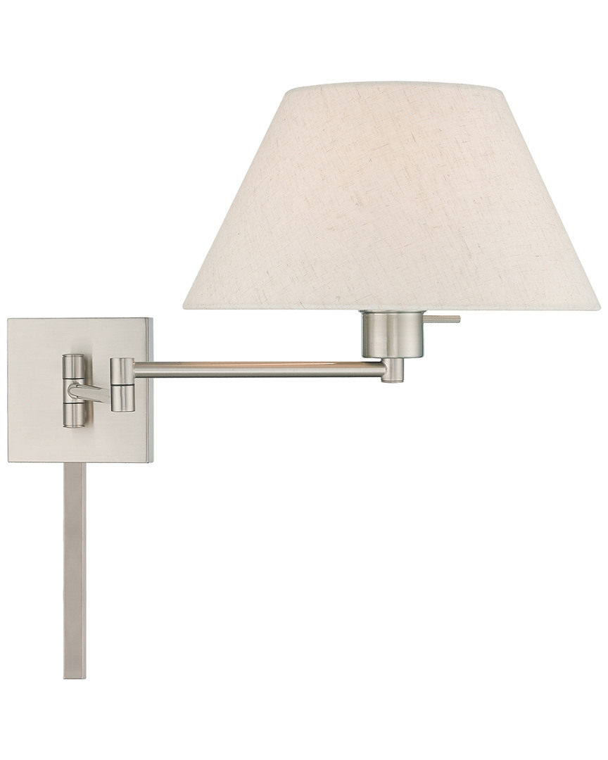Livex Lighting Livex 1 Lt Brushed Nickel Swing Arm Wall Lamp
