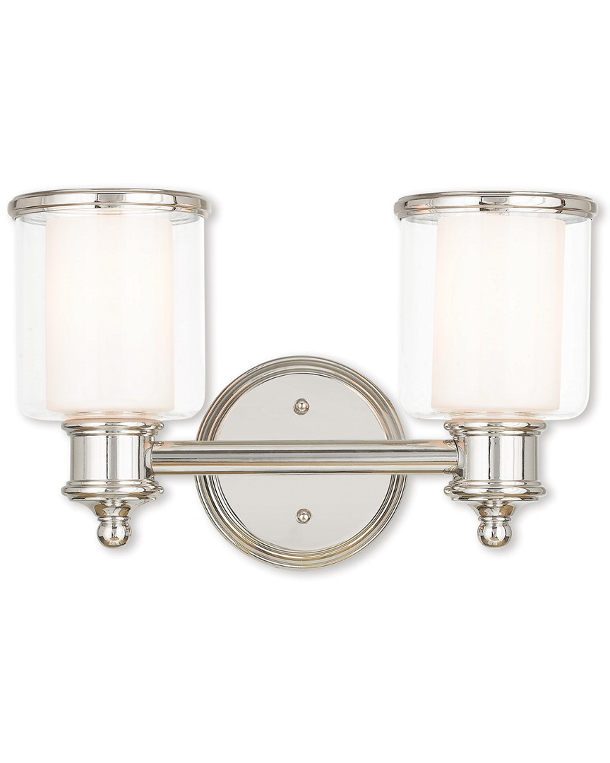 Livex Lighting Livex Middlebush 2-light Polished Nickel Bath-light