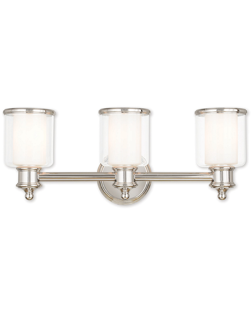 Livex Lighting Livex Middlebush 3-light Polished Nickel Bath-light