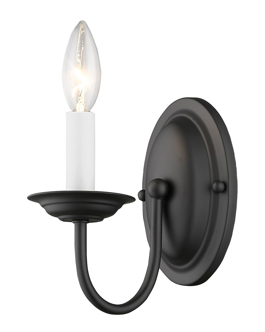 Livex Lighting Livex Home Basics 1-light Black Wall Sconce