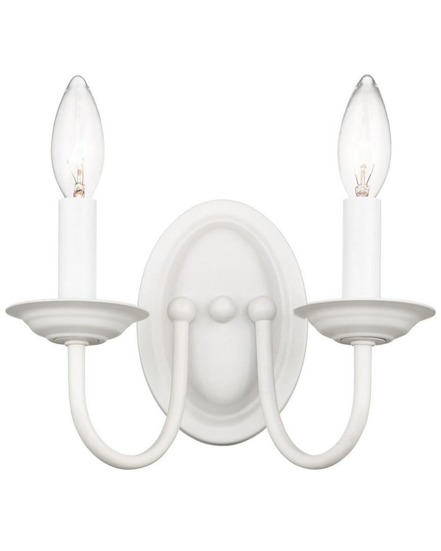 Livex Lighting Livex Williamsburgh 2-light White Wall Sconce