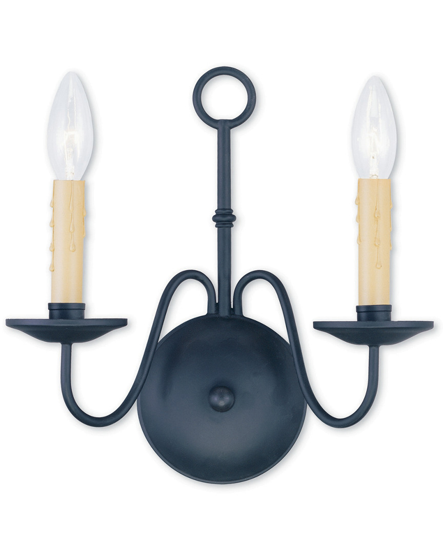 Livex Lighting Livex Heritage 2-light Black Wall Sconce
