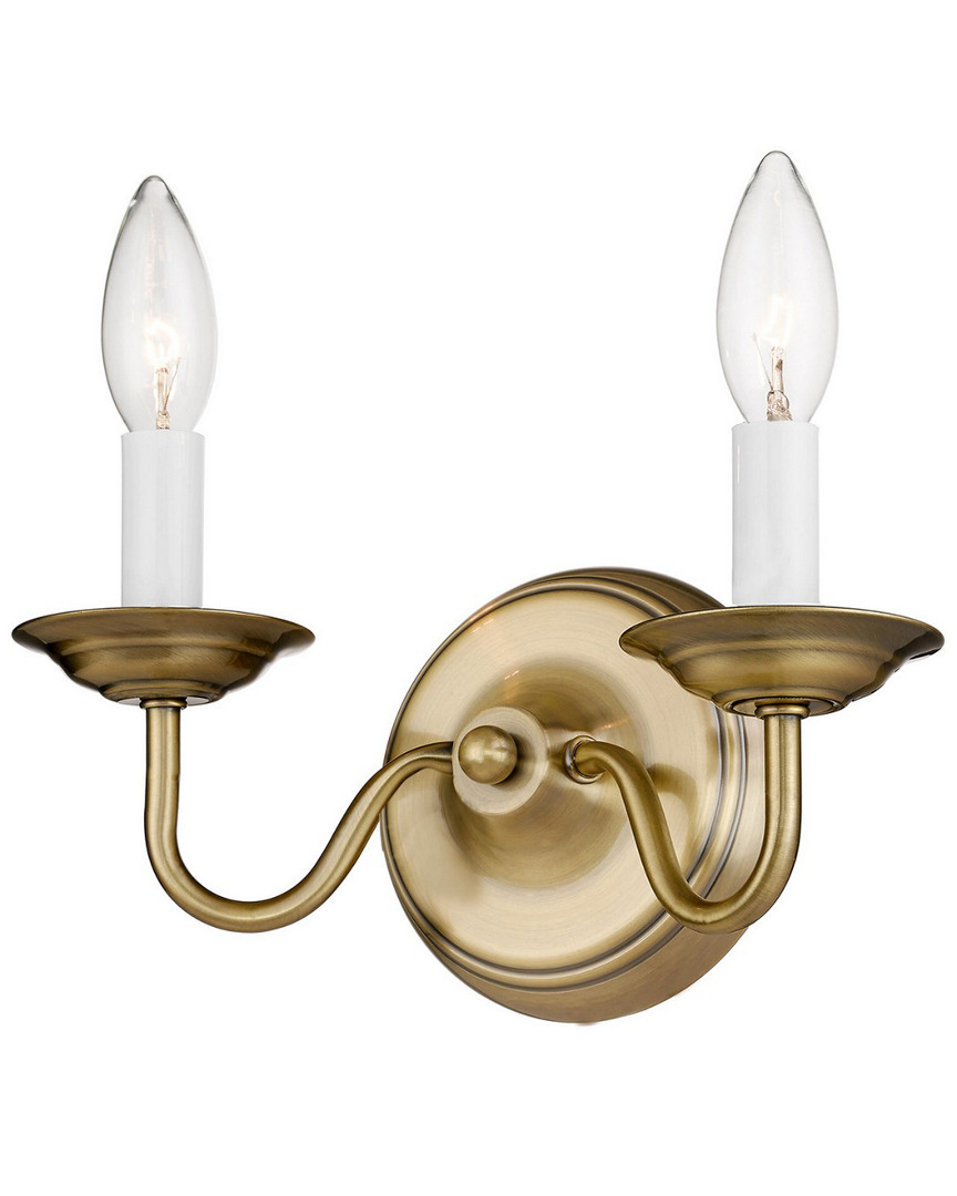 Livex Lighting Livex Williamsburgh 2-light Antique Brass Wall Sconce