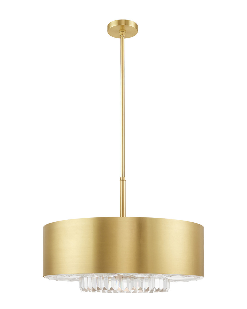 Livex Lighting Livex Madison 6 Lt Satin Brass Pendant Chandelier