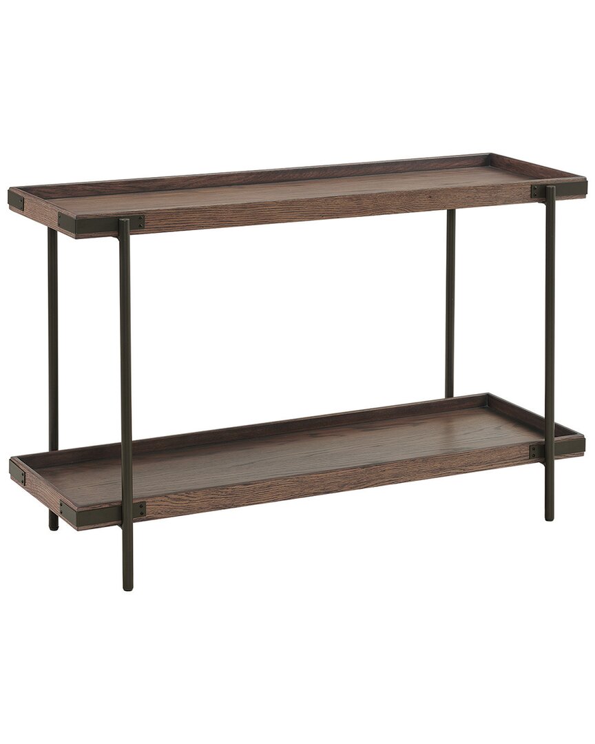 Alaterre Kyra 48in Oak & Metal Sofa/tv Console Table With Shelf