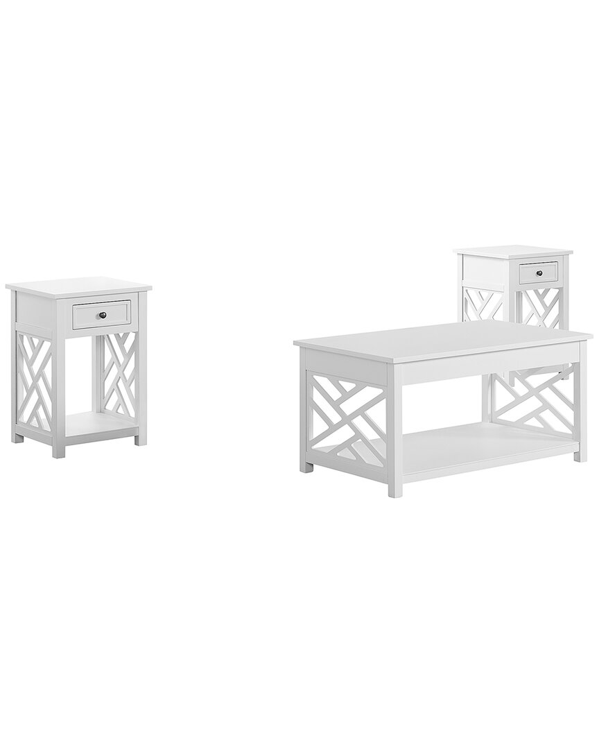 Shop Alaterre Coventry 36in Coffee Table & Two End Tables With Drawer