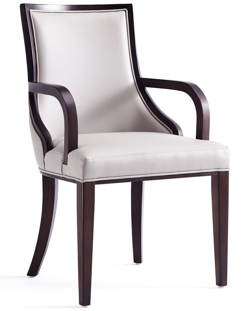 Manhattan Comfort Set Of 2 Grand Dining Armchair In Grey
