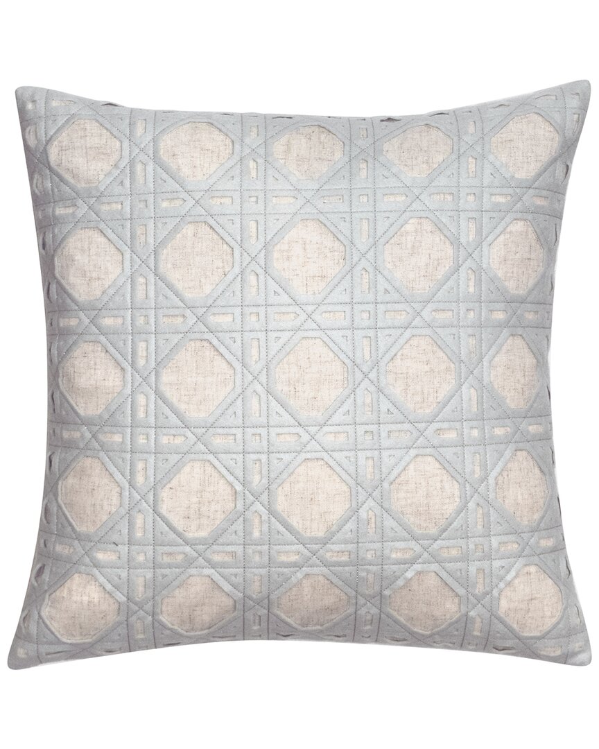 Edie Home Edie@home Rattan Decorative Pillow In Mineral