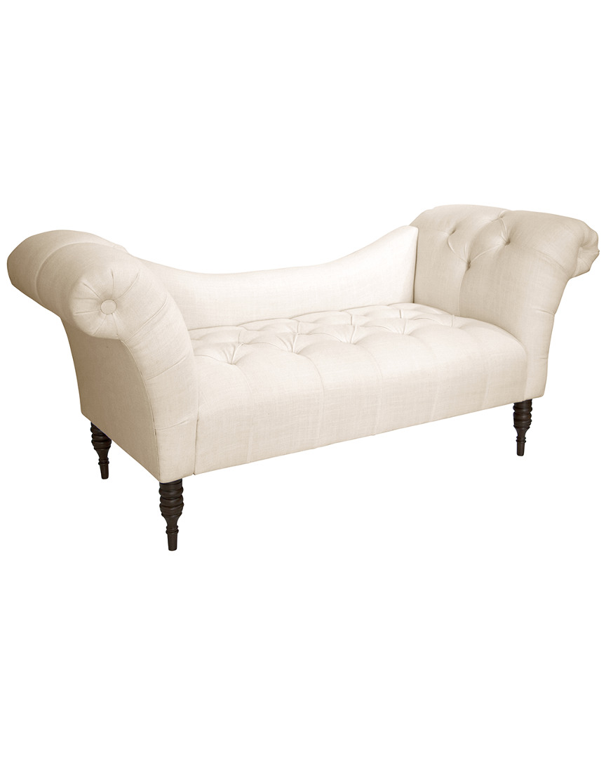 Skyline Furniture Tufted Chaise Lounge In Neutral