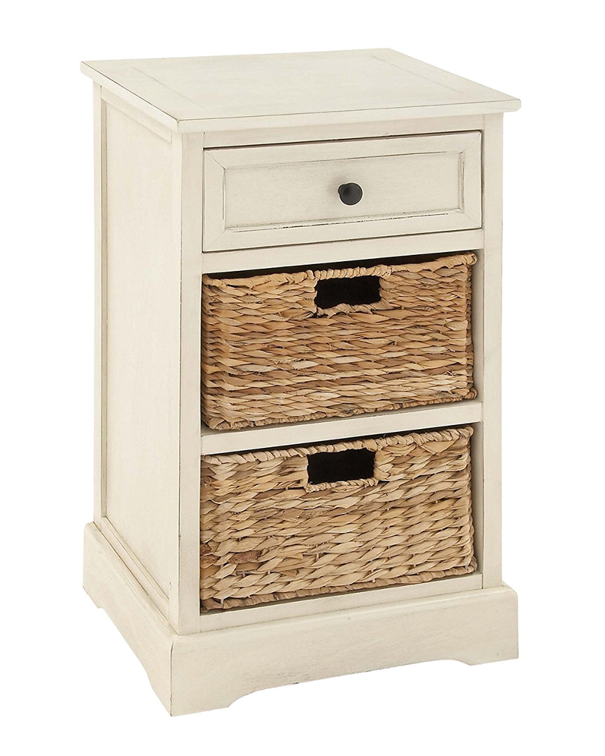 Peyton Lane White Traditional Wood Storage Unit