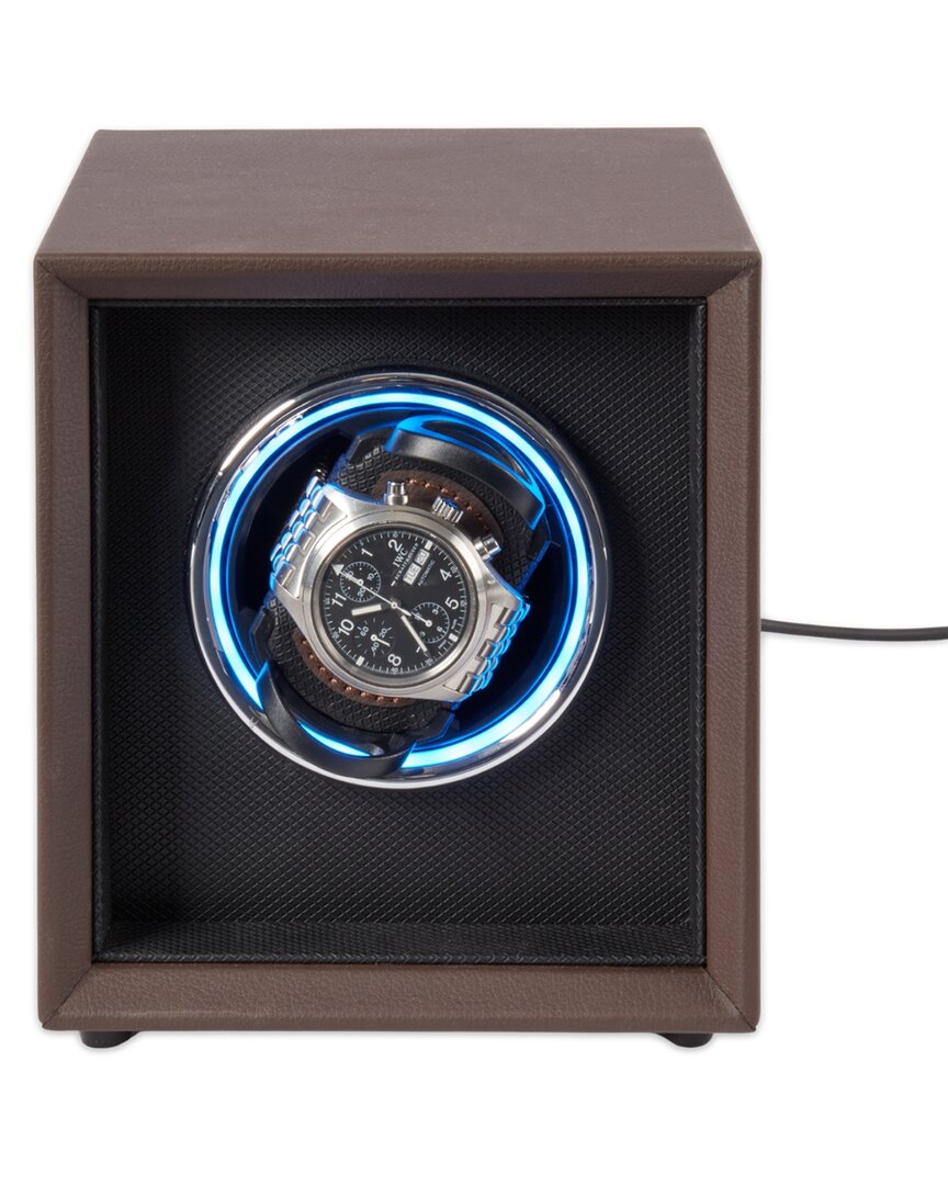 Bey-berk Vito Single Watch Winder In Brown