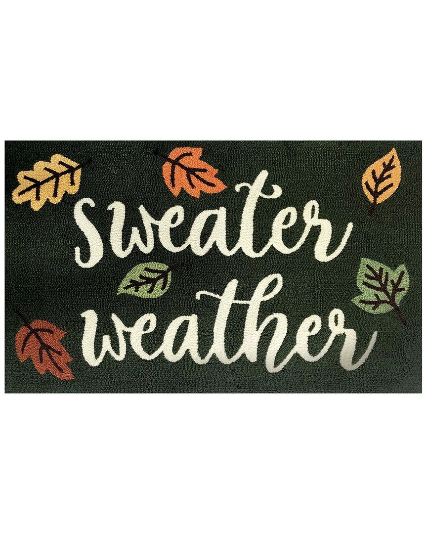 The Rug Market Sweater Weather 30x48in Doormat In Green