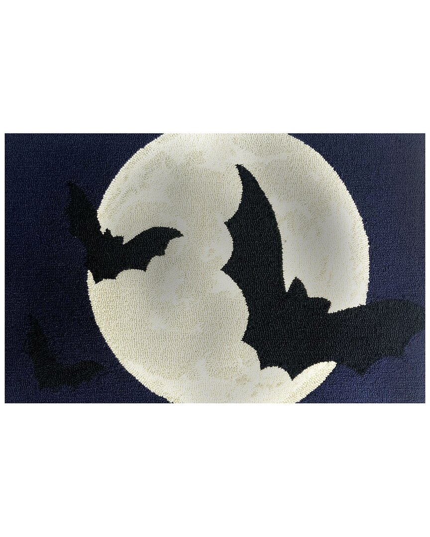 The Rug Market Batty Moon 24x36in Doormat In Multicolor