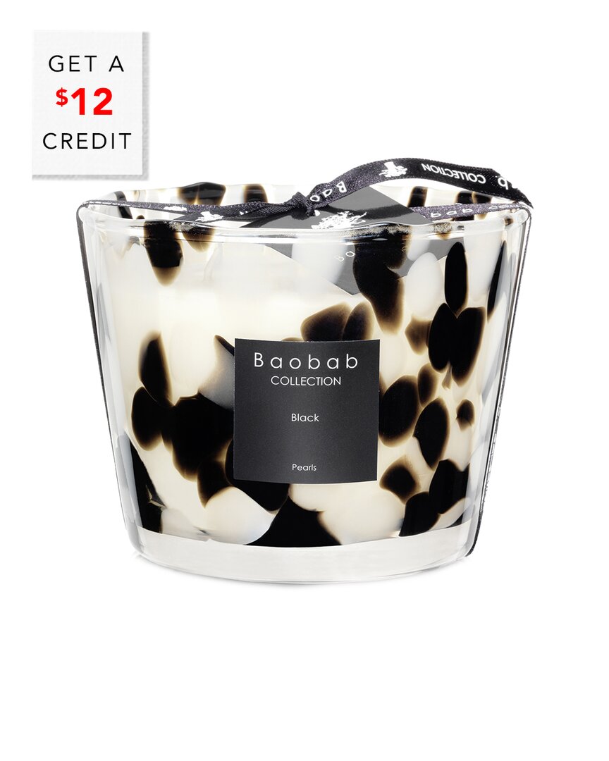 Baobab Collection Max 10 Pearls Black Candle With $12 Credit