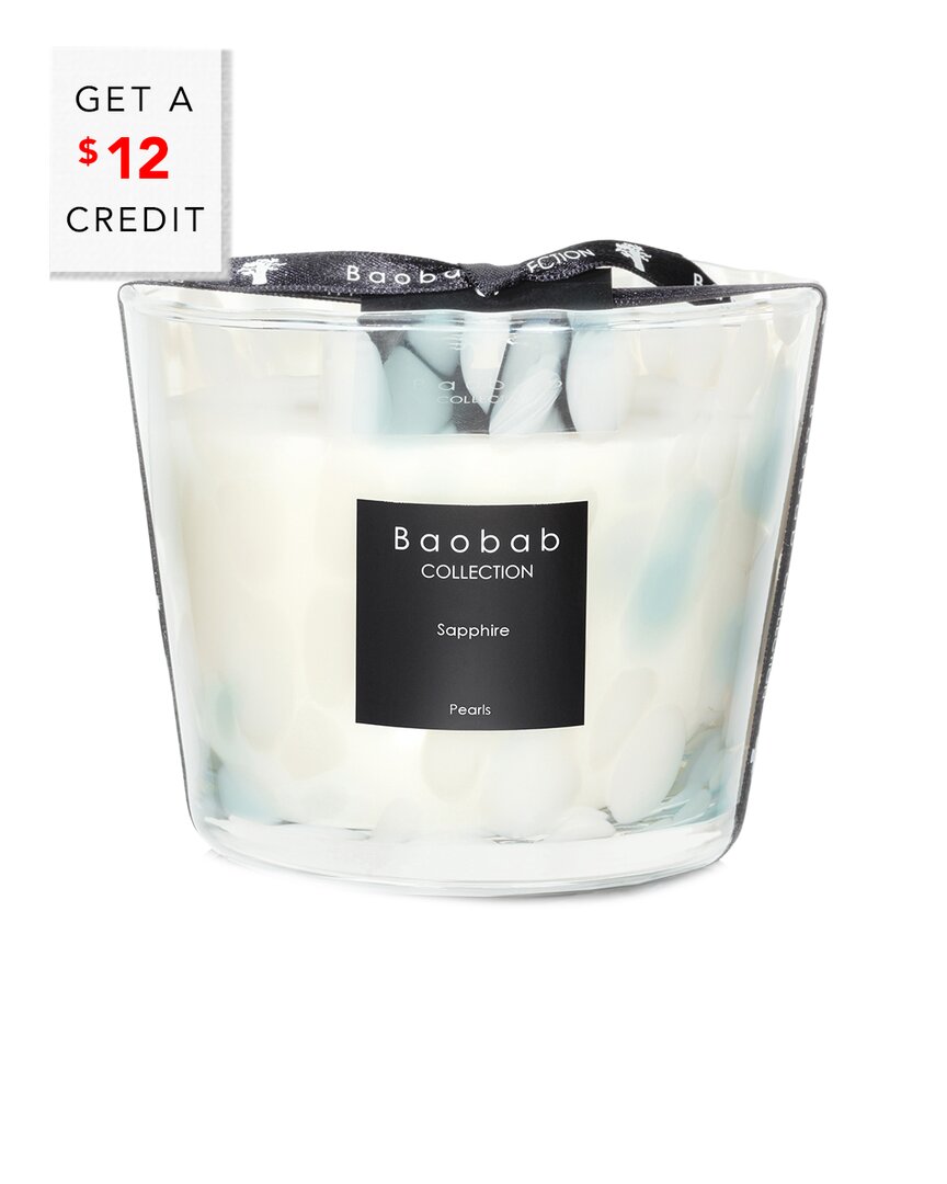 Shop Baobab Collection Max 10 Pearls Sapphire Candle With $12 Credit