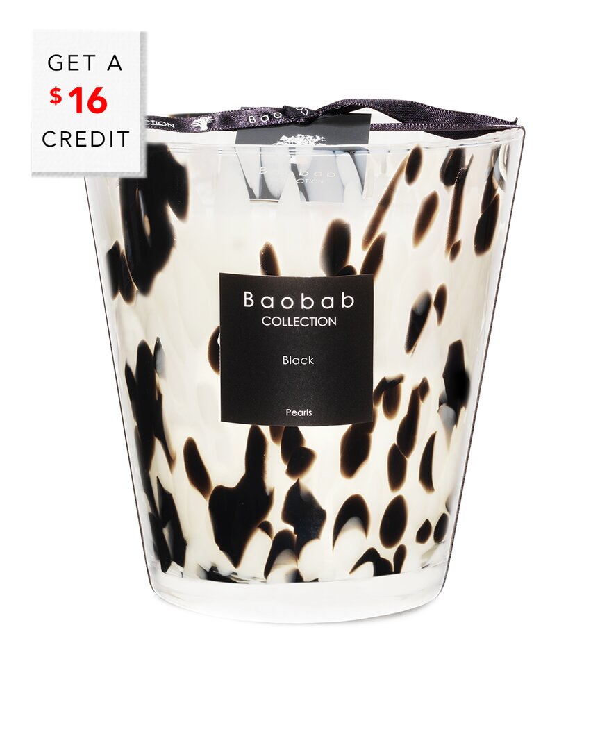 Baobab Collection Max 16 Pearls Black Candle With $16 Credit