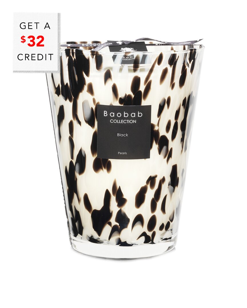 Baobab Collection Max 24 Pearls Black Candle With $32 Credit