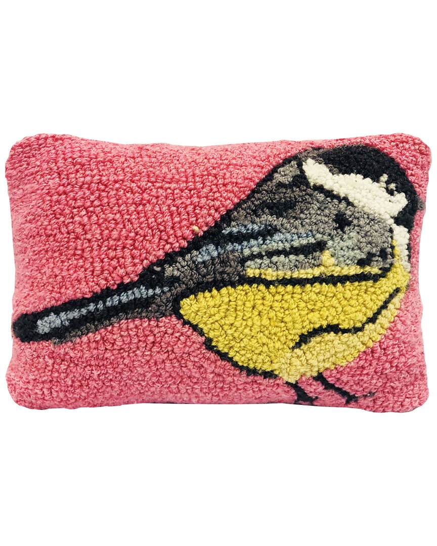 The Rug Market Chickadee 8x12in Pillow In Pink
