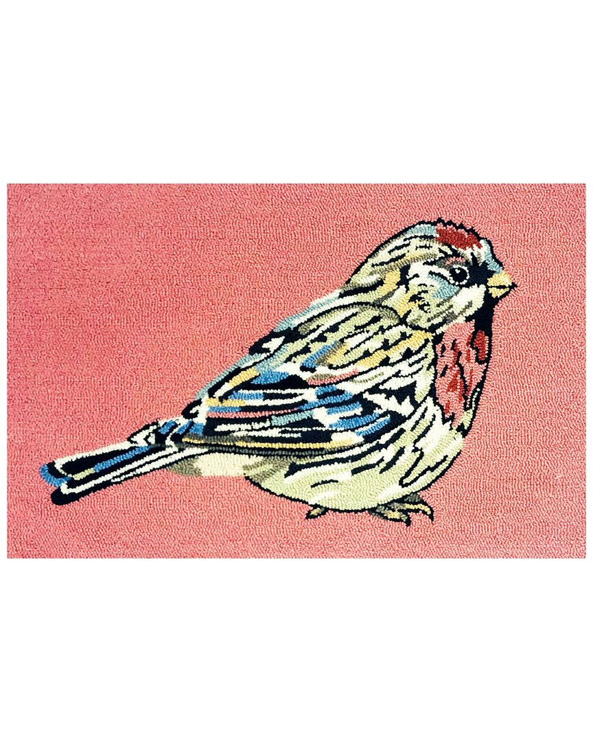 The Rug Market Luna Bird 30x48in Doormat In Coral