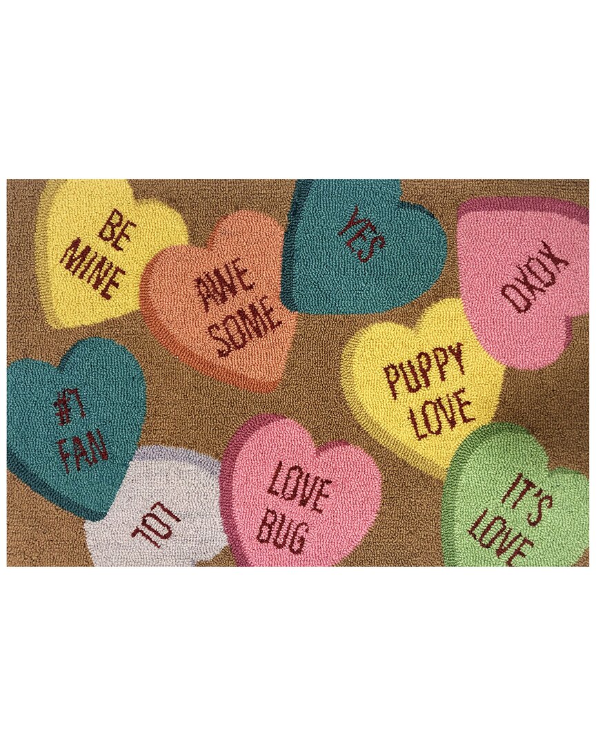 The Rug Market Convo Hearts Toss 30x48in Doormat