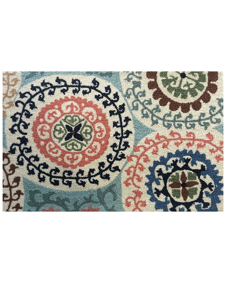 The Rug Market Shayla 30x48in Doormat In Aqua