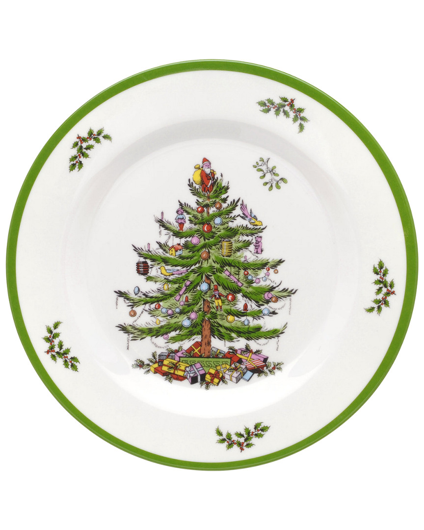 SPODE SPODE CHRISTMAS TREE SET OF 4 MELAMINE SALAD PLATES