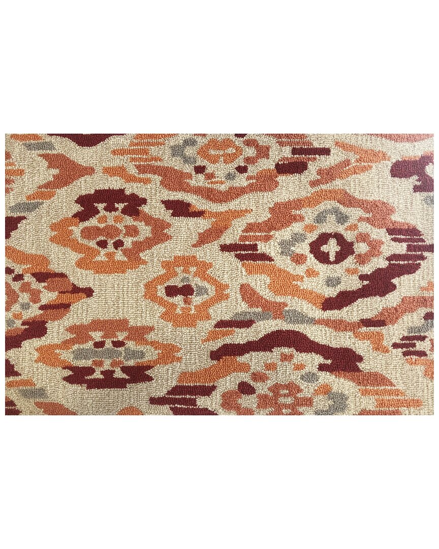 The Rug Market Broken Ikat 30x48in Doormat In Red