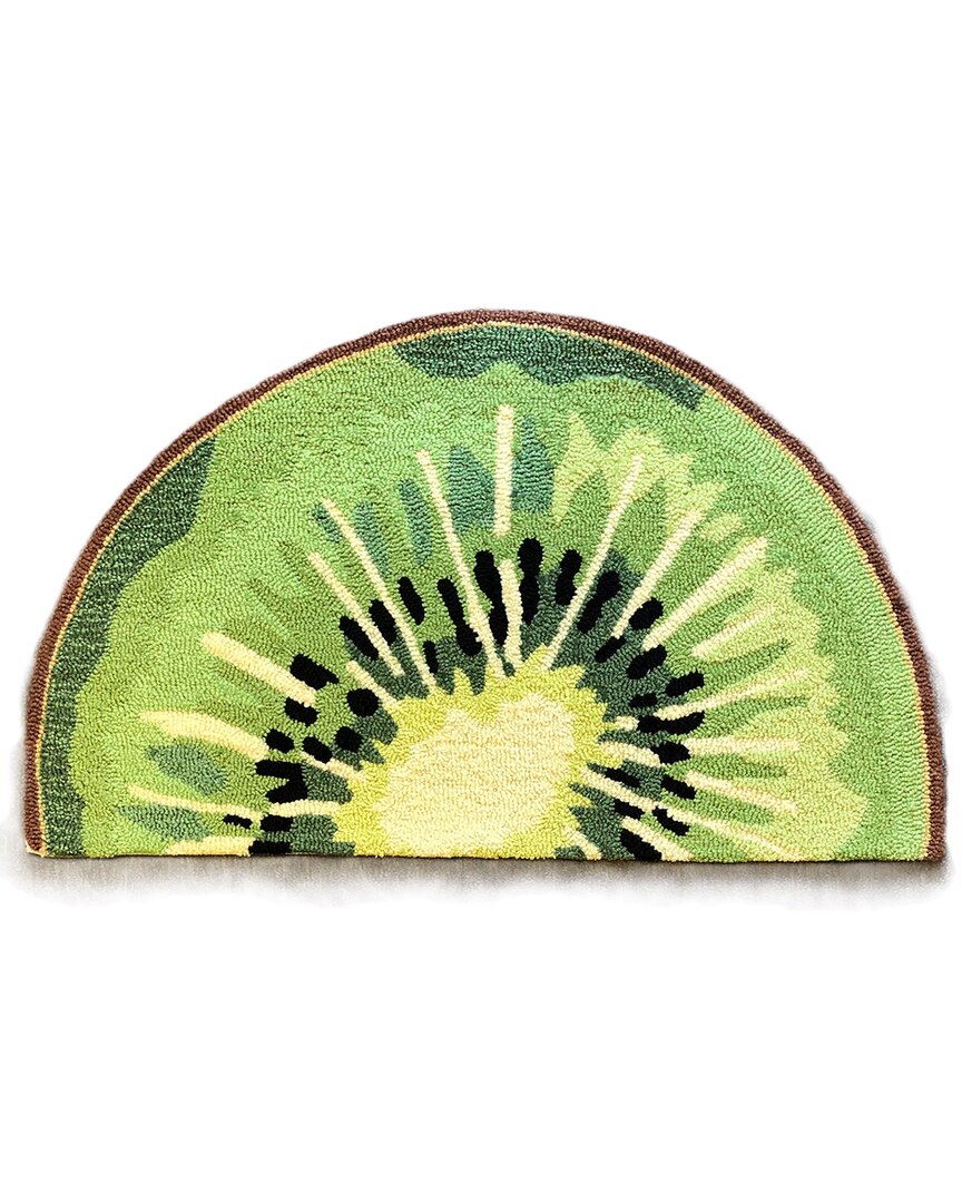 The Rug Market Kiwi Slice 24x36in Doormat In Green