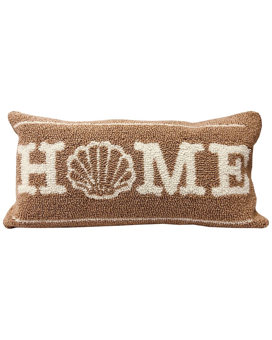 The Rug Market Home Shell 12x24in Pillow In Tan