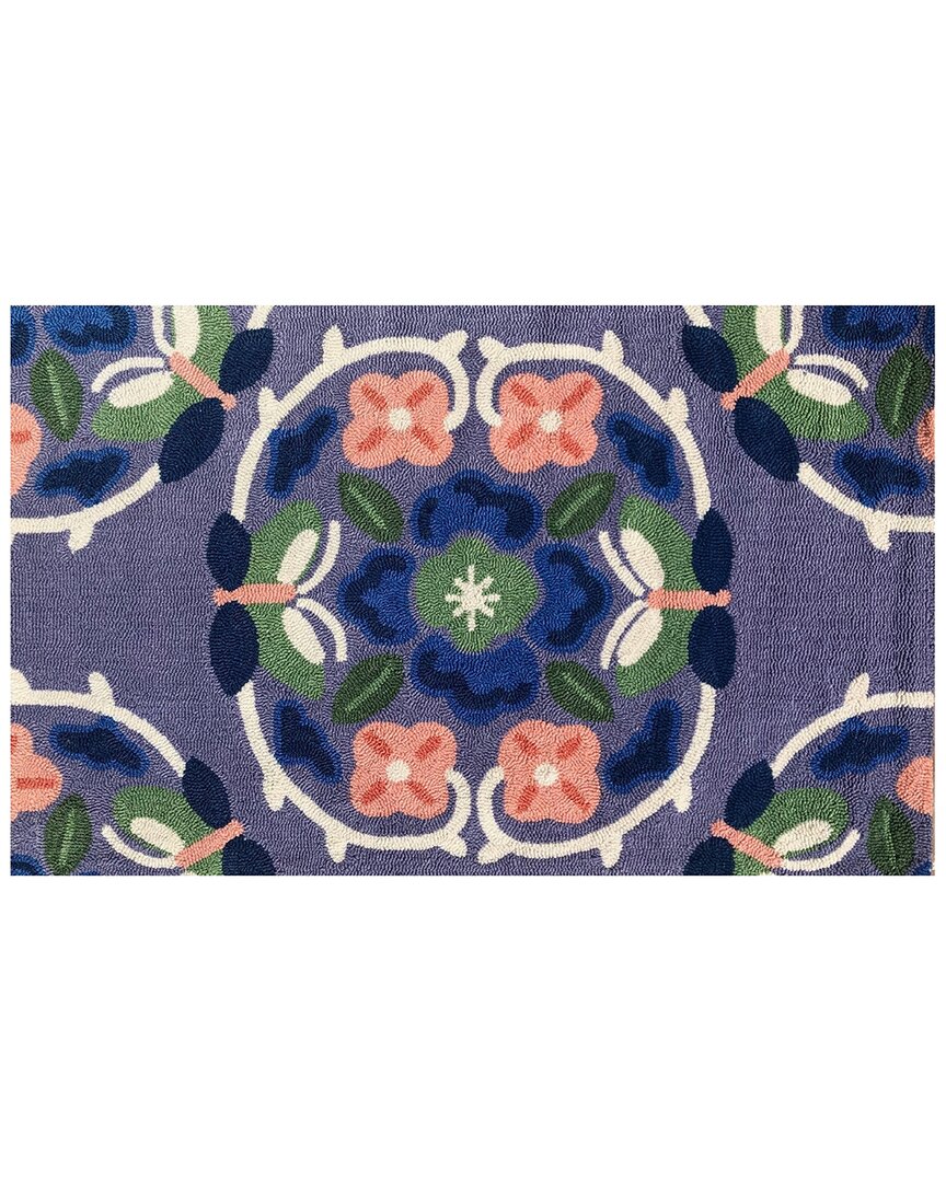 The Rug Market Butterfly Medallion 30x48in Doormat
