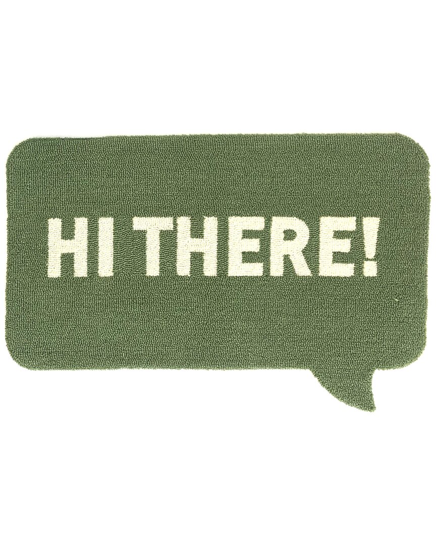 The Rug Market Hi There 24x36in Doormat In Green