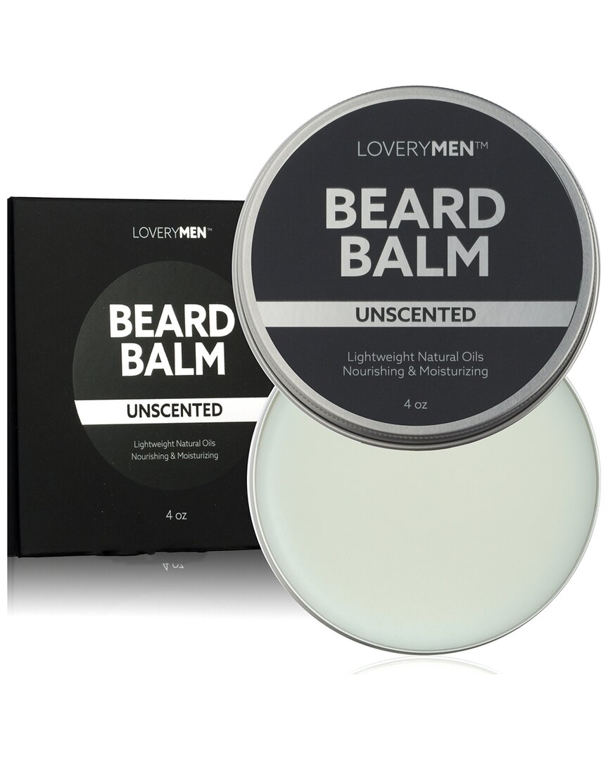 Lovery 4oz Unscented Beard Balm In Black