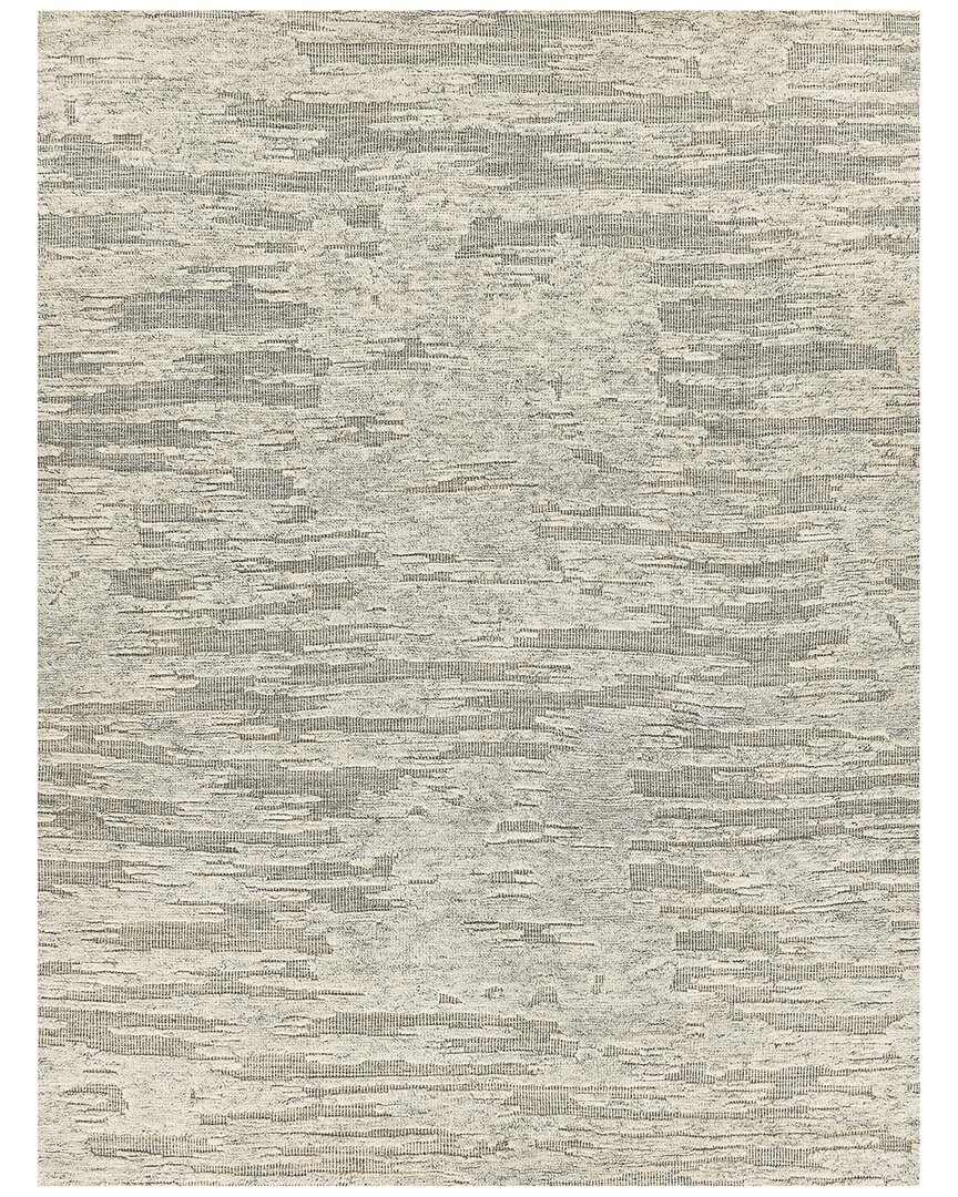 Exquisite Rugs Calibre Hand-knotted New Zealand Wool Silverarea Rug In Silver