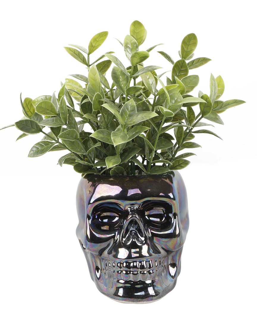Flora Bunda Tealeaf In Metalic Black Skull