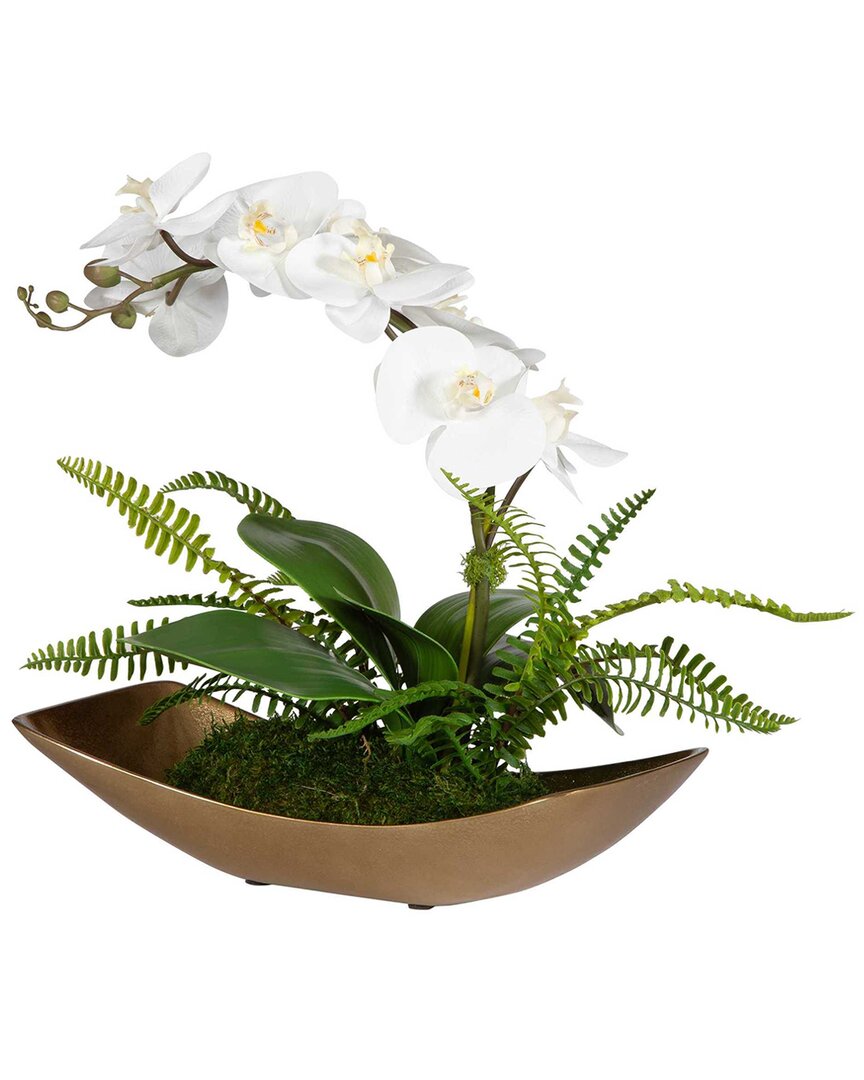 Uttermost Transcend Orchid Centerpiece In Gold