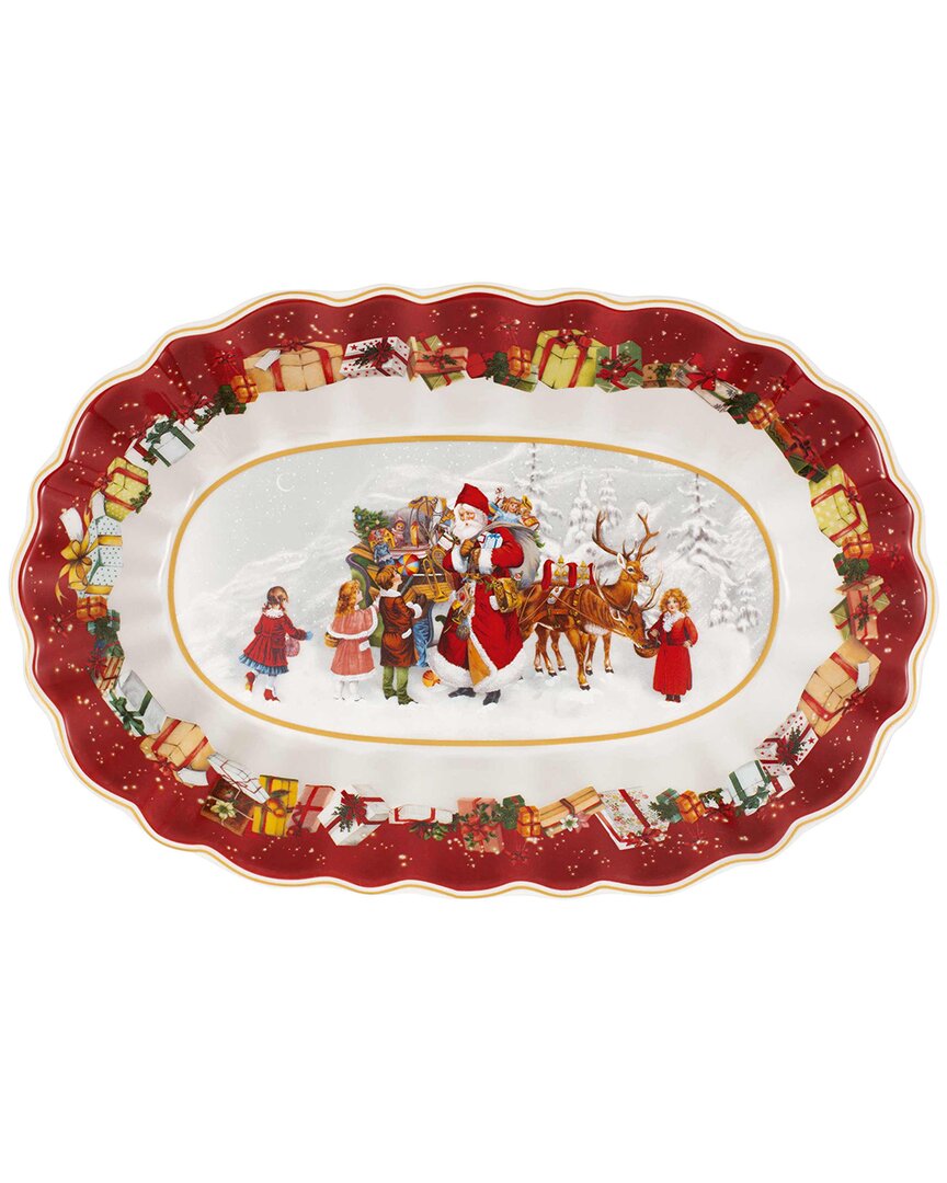 Villeroy & Boch Toy's Fantasy Bowl Oval Large, Santa And Kids