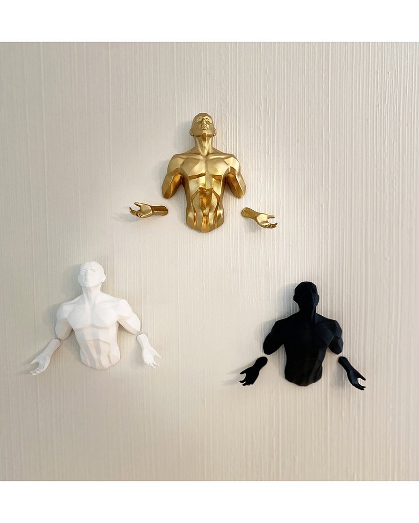 Adam & Friends 4pc Emerging Man Sculpture In Multi
