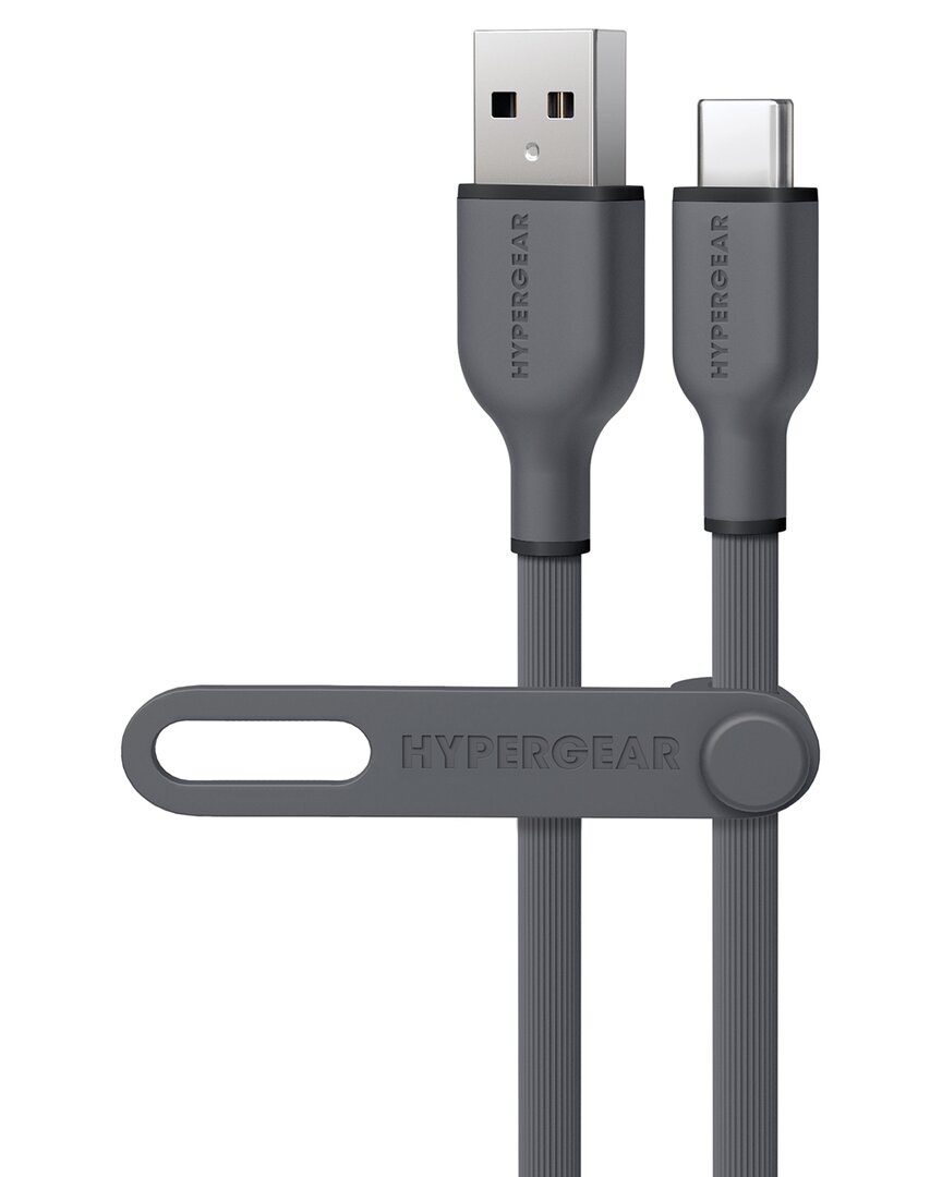 Hypergear Flexi Pro Usb To Usb-c Cable 10ft In Grey