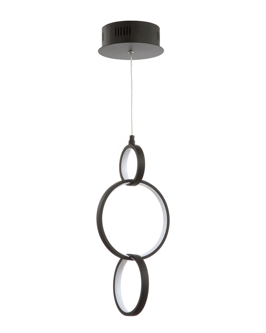 Jonathan Y Loop Adjustable Integrated Led Metal Ring Pendant