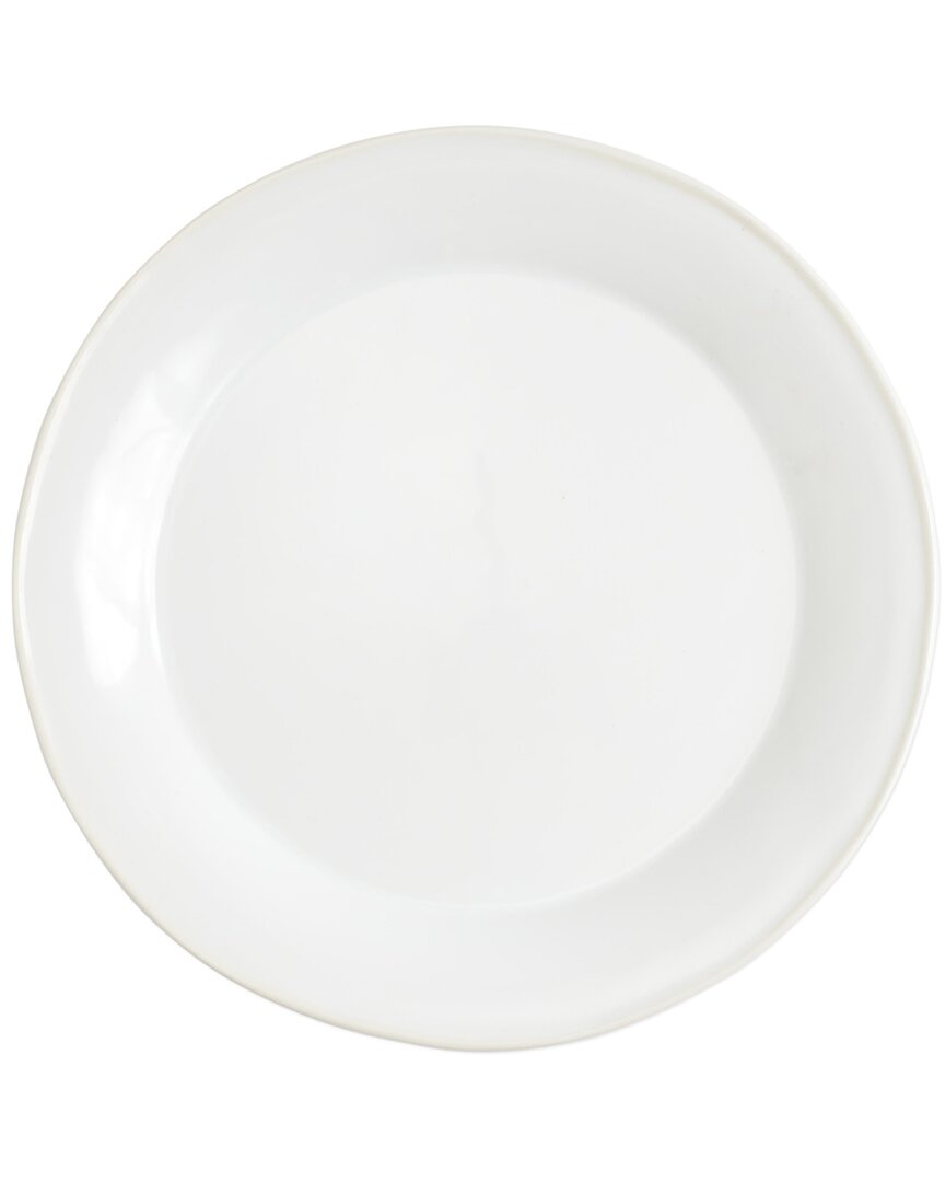Vietri Chroma White Dinner Plate