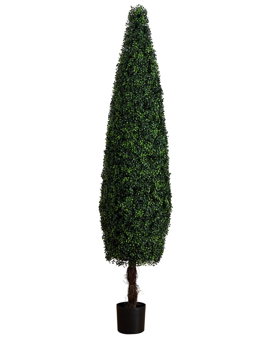 NEARLY NATURAL NEARLY NATURAL 7FT UV-RESISTANT ARTIFICIAL BOXWOOD TOPIARY CONE TREE (INDOOR/OUTDOOR)
