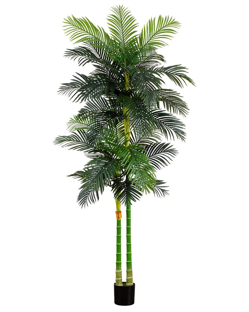 NEARLY NATURAL NEARLY NATURAL 9FT ARTIFICIAL DOUBLE GOLDEN CANE PALM TREE