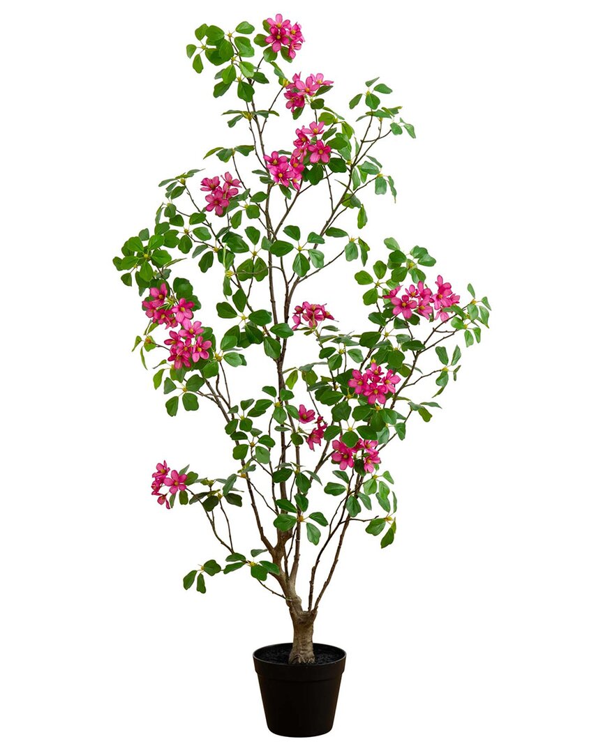 Nearly Natural 4ft. Artificial Dogwood Tree With Real Touch Leaves