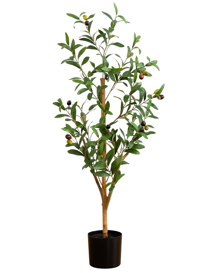 NEARLY NATURAL NEARLY NATURAL 3FT ARTIFICIAL OLIVE TREE WITH NATURAL TRUNK 