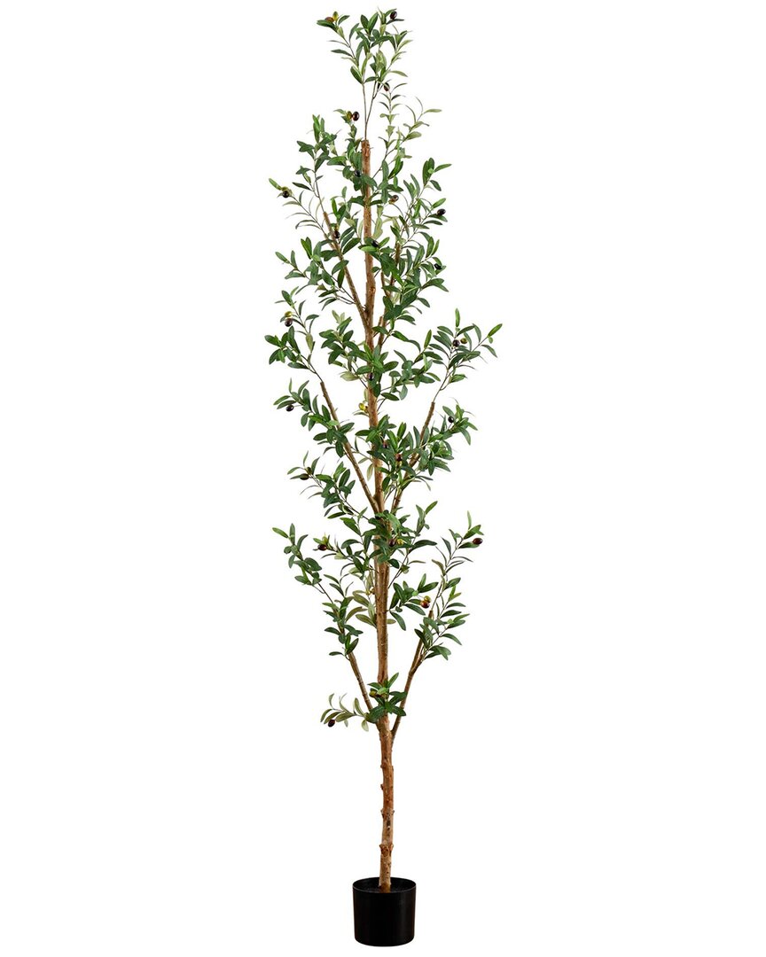 NEARLY NATURAL NEARLY NATURAL 8FT ARTIFICIAL OLIVE TREE WITH NATURAL TRUNK 